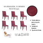 Cubre Sillas Stretch Premium Elástica Para Silla Ajustable Rosa Palo De Rosa