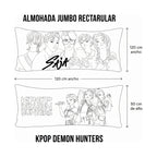 Almohada Providencia Super Jumbo K-pop Demon Hunters Verde Claro