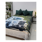 Frazada Providencia Matrimonial Super Calientita Tráiler Modelo Para Hombre Verde Oscuro