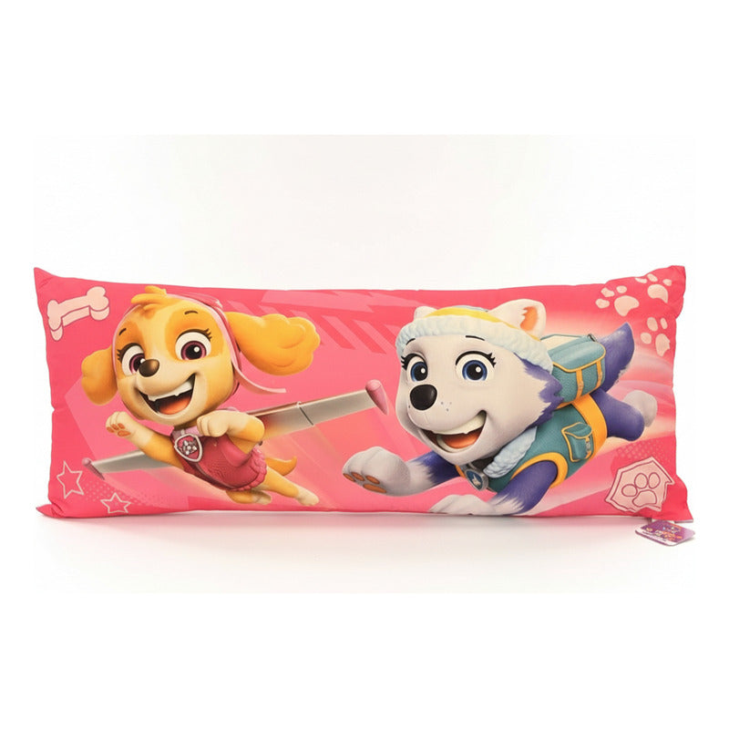 Almohada Providencia Super Jumbo  Paw Patrol Skye Y Everest Rosa Claro