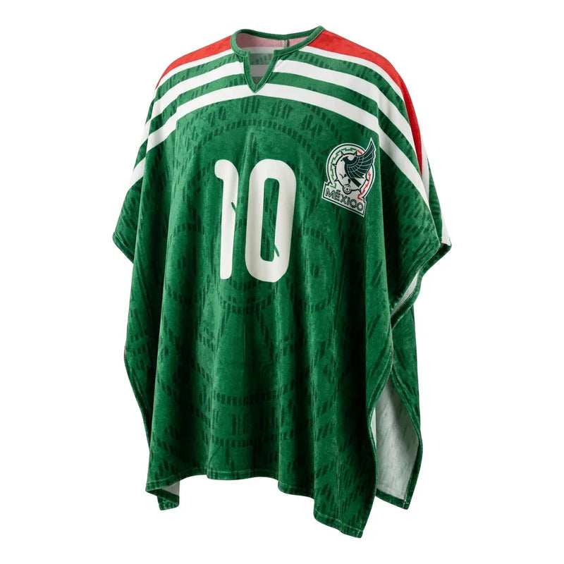 Gaban / Poncho Providencia De La Selección Mexicana Verde Gaban Tipo Frazada Del Mexico 1m X 2m