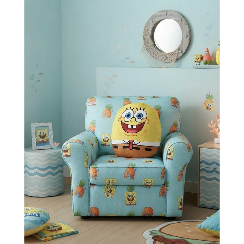 Almohada Providencia Abrazable De Bob Esponja Super Suave Amarillo