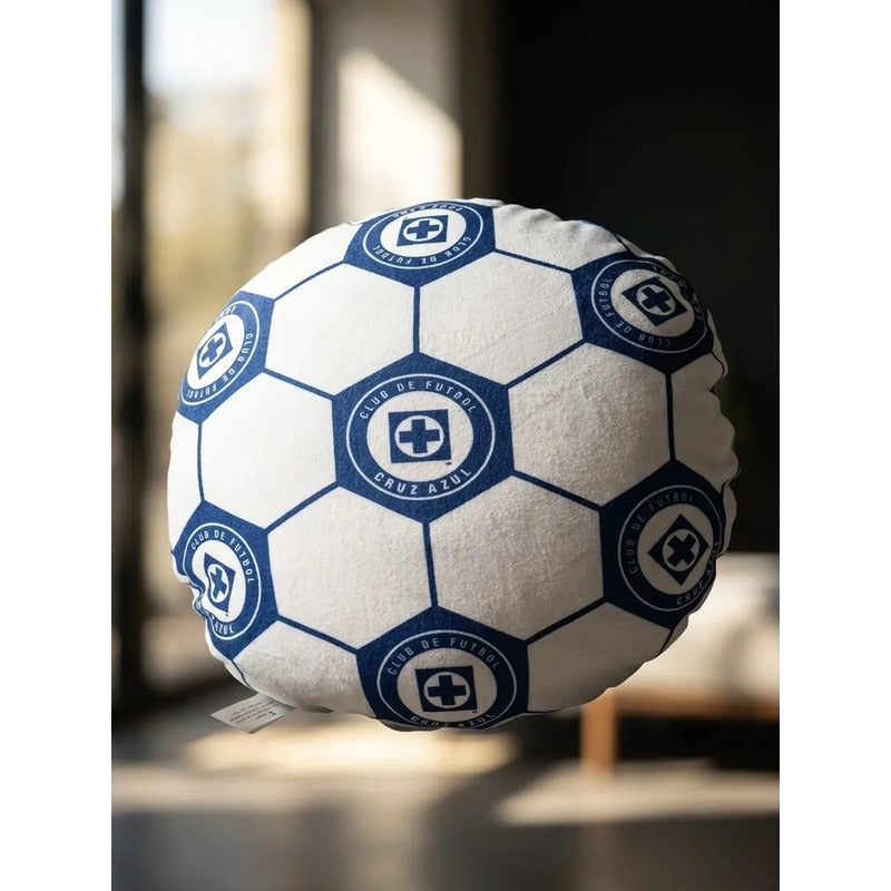 Almohada Providencia Equipos Balón De Cruz Azul Super Suave Azul