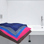 Toalla Baño Completo 100% Algodón Super Absorbente, Set-5pzs Marrón Oscuro Lisa