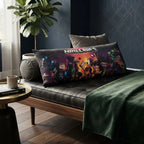 Almohada Providencia Super Jumbo Minecraft Doble Vista Suave Violeta Oscuro