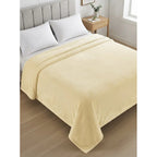 Cobertor Frazada Matrimonial Textura Durazno Lisa Calientita Beige Lisa 700 G Beige