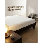Cubre Colchón Protector Matrimonial Termosellado Acolchonado Blanco Cubre Colchón Con Relieve Matrimonial