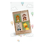 Cunero Baby Plus Leonora Para Bebe Térmico Y Super Suavecito Baby Zoo Cafe Marrón Claro