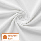 Leonora Protector Cubre Colchón De Toalla Individual Blanco Acabado De Toalla Individual