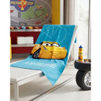 Toalla Providencia Cars 3 Suave Alta Absorción 100% Algodón Celeste Cars 3