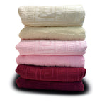 Tallas De Medio Baño 100% Algodón Super Absorbente Maya Rojo Colección 4