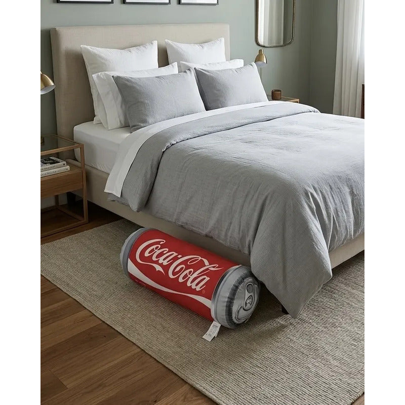 Almohada Providencia De Lata Coca Cola Super Esponjosa Suave Rojo