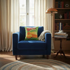 Almohada Ruffles Providencia Grande Super Suave Y Esponjoso Verde Lima