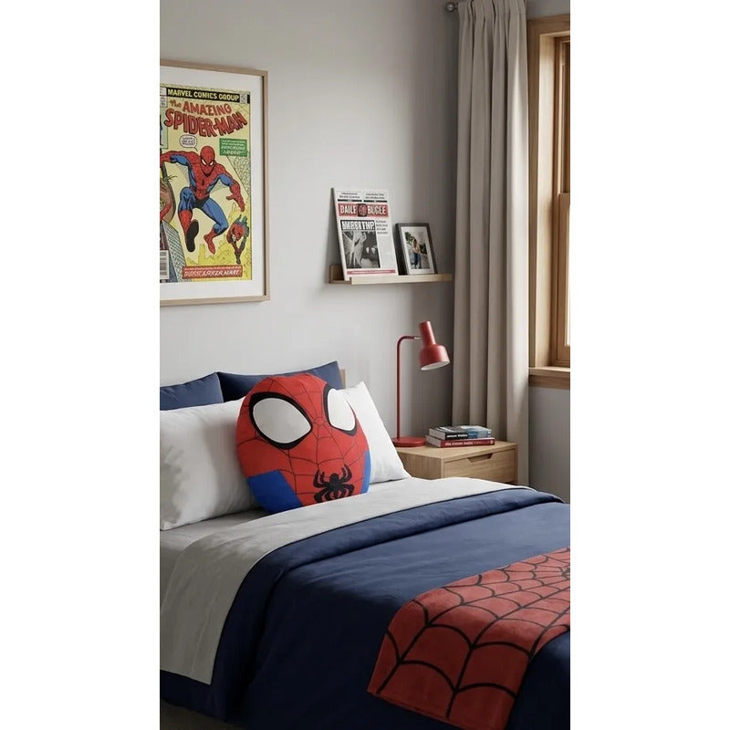Almohada Providencia Abrazable Spider Man Super Suave Rojo
