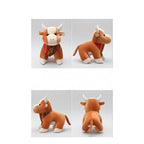 Set De Toritos De Peluche. 6 Modelos Rancheritos Super Suave Marrón