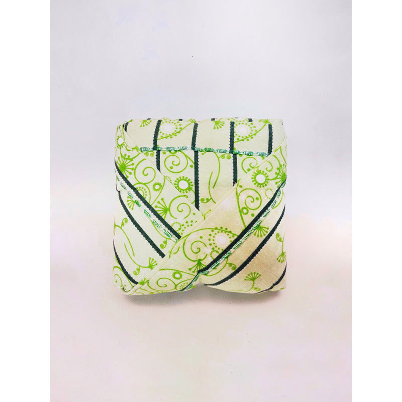 Juego De Sabanas Franela Mariol 100% Algodón Matrimonial Verde Claro Verde Primavera
