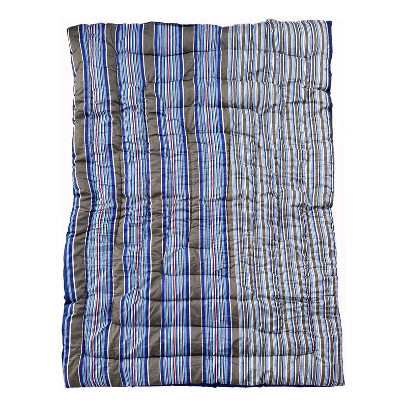 Colchoneta Matrimonial Super Cómoda Reforzada Azul