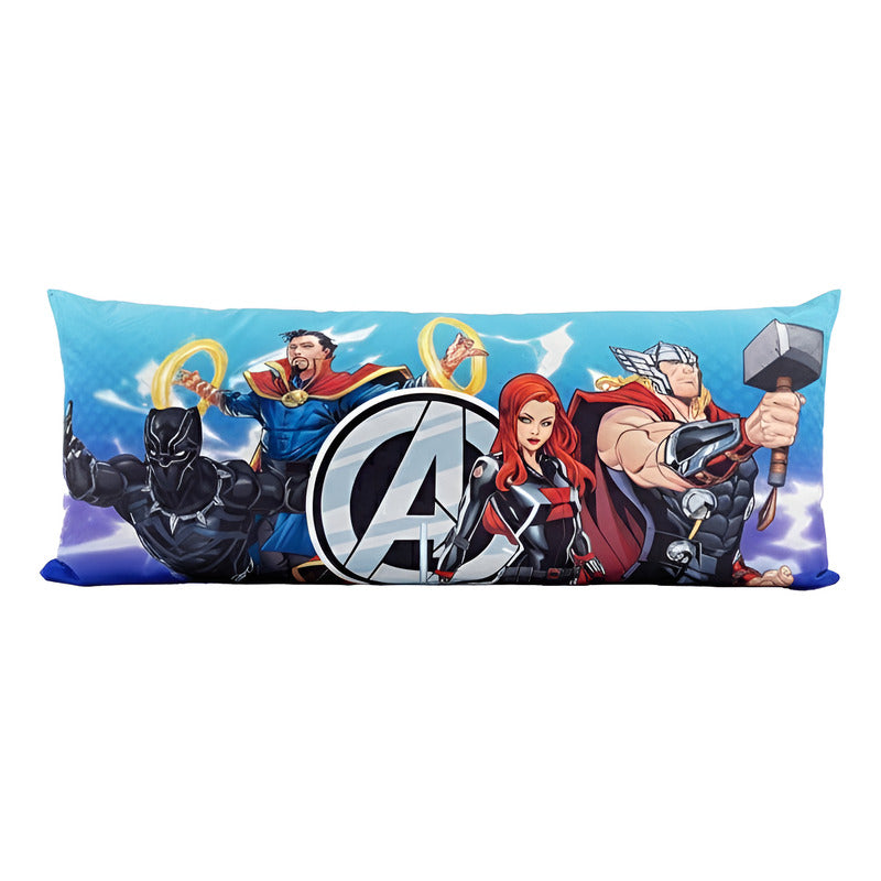 Almohada Providencia Super Jumbo Avengers Heroes Azul Claro