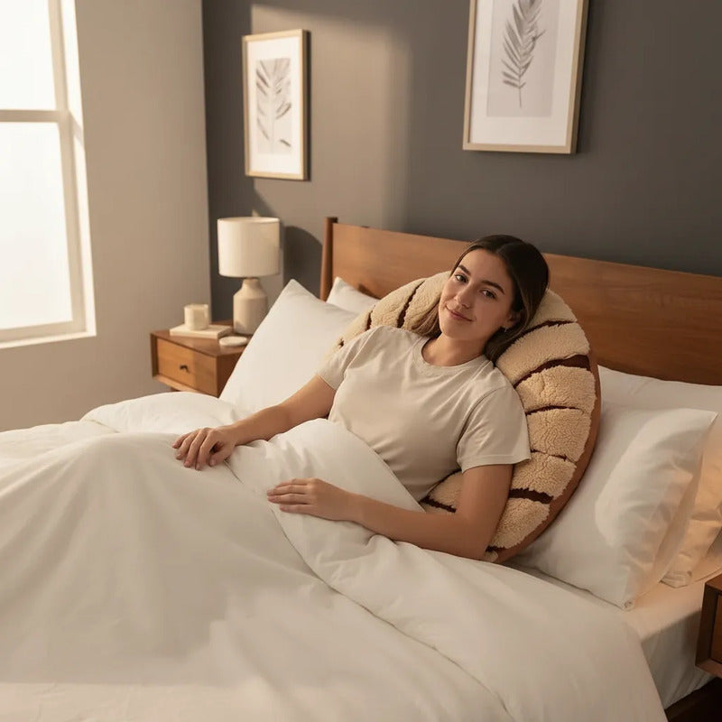 Almohada Providencia Jumbo Concha Vainilla Beige Beige