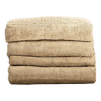 Set 4 Toallas Premium Super Absorbentes 100% Algodón Tamaño Gris Grande, Máxima Absorción Y Suavidad Superior