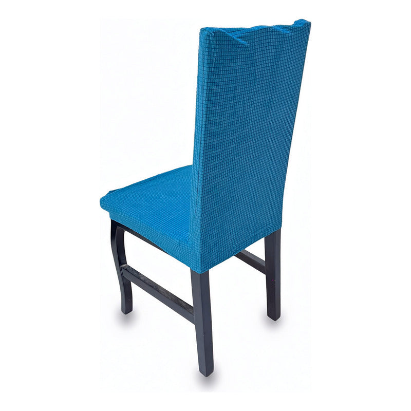 Cubre Sillas Stretch Premium Elástica Para Silla Ajustable Blanco Petróleo