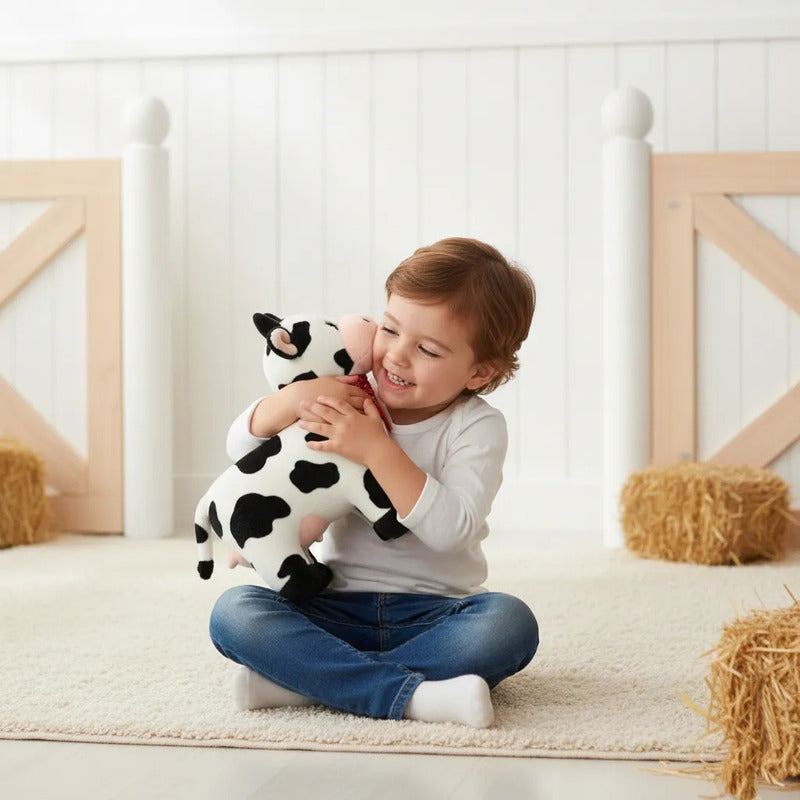 Set 10 Vaquitas De Peluche Modelos Rancheritos Super Suave Blanco