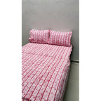 Juego De Sabanas Franela Mariol 100% Algodón Matrimonial Rosa Diente De Leon Rosa