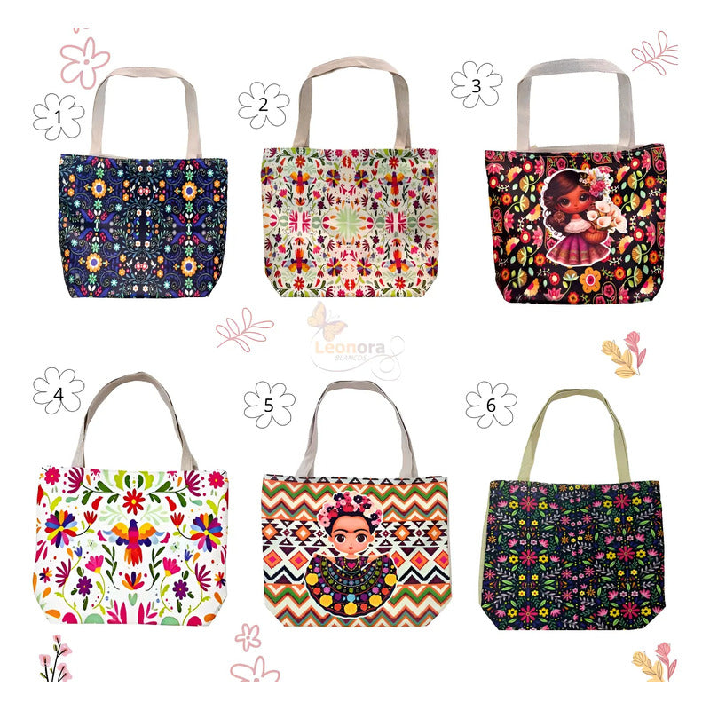 Bolso Artesanal Bordada Tipo Tote Bag Para Mujer Estilo Beige Artesanal