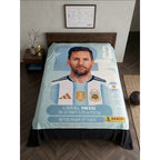 Frazada Providencia De Messi Panini Super Calientita Y Suave Messi Panini 700 G Celeste