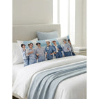 Almohada Providencia De Bts Super Suave Y Esponjosa Azul Claro