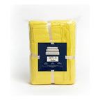 Juego De Toallas De Microfibra  Premium Absorbentes Y Suaves Amarillo Cuerpo-manos Y Facial Fosfo Claro Lisa