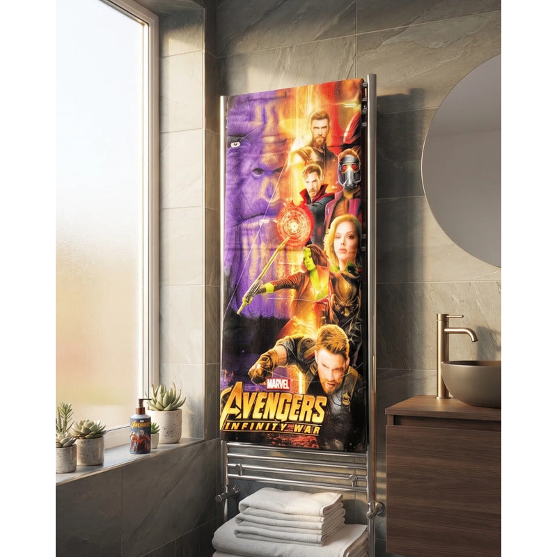 Toalla Providencia Avengers Alta Absorción 100% Algodón Violeta Avengers Infinity War