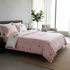 Funda De Edredón Duvet Matrimonial 2 Vistas 100% ALG Premium Rosa Pálido