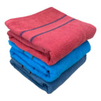 Toalla De Medio Baño Super Absorbente 100% Algodón Varsovia Azul Colección 3