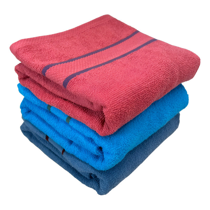 Toalla De Medio Baño Super Absorbente 100% Algodón Varsovia Azul Colección 3