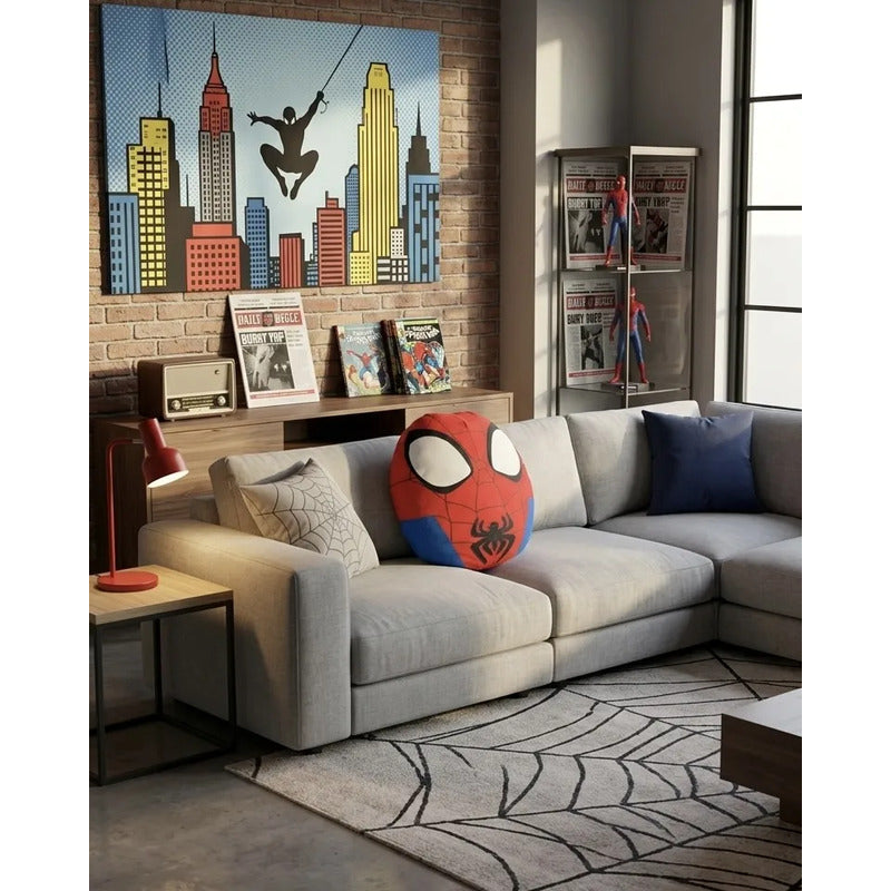 Almohada Providencia Abrazable Spider Man Super Suave Rojo