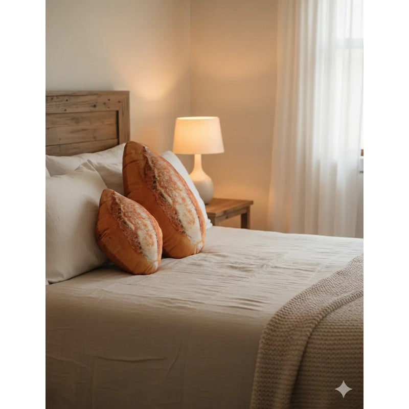 Almohada Bolillo Providencia Grande Super Suave Y Esponjoso Dorado Oscuro