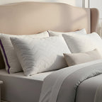 Par De Almohadas Leonora Matrimoniales Suaves Y Cómodas Blanco