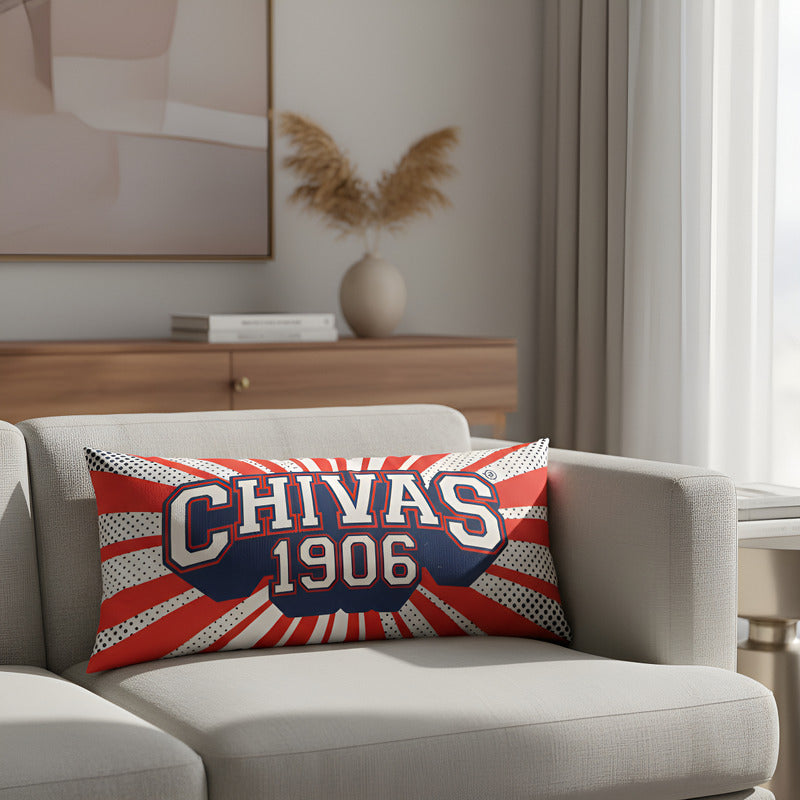 Almohada Providencia Super Jumbo Chivas Emblema Rojo