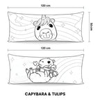 Almohada Providencia Super Jumbo Capybaras Rosa