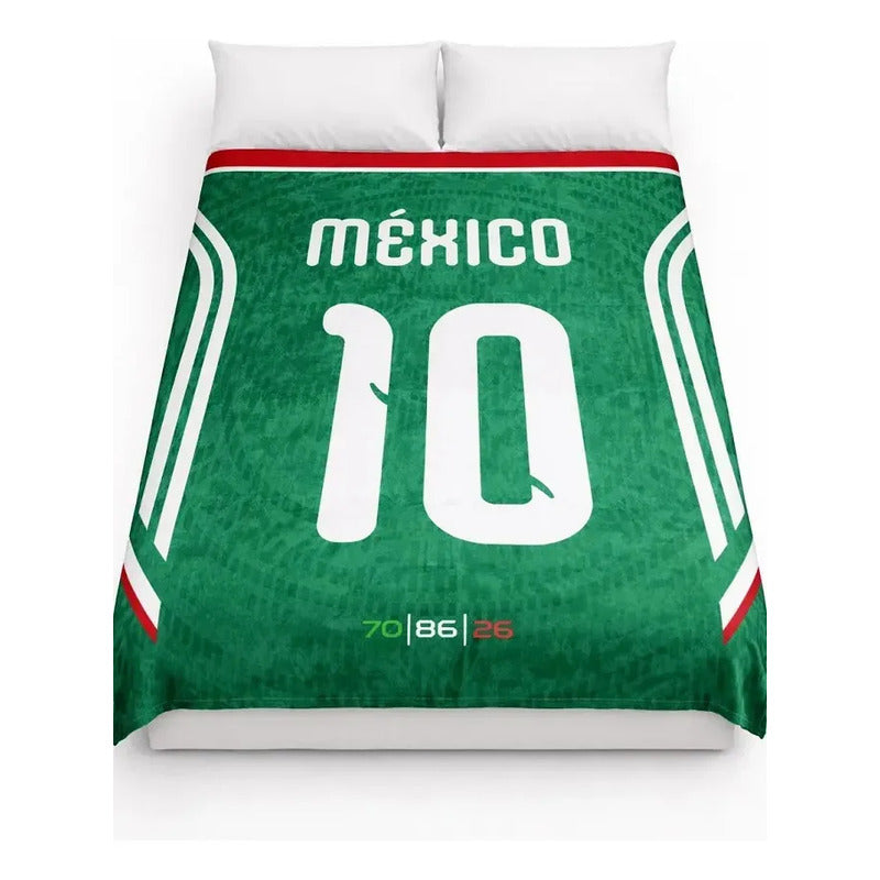 Frazada Providencia Extra Suave Y Calientita Mexico Mundial México 10 700 G Verde