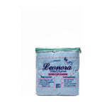 Juego De Sábanas Matrimonial Leonora Franela Planchada 2mts Azul Claro Hojas Azul