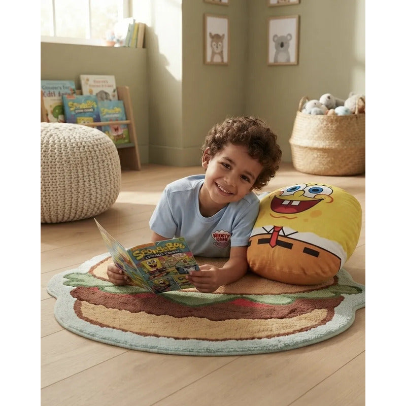 Almohada Providencia Abrazable De Bob Esponja Super Suave Amarillo
