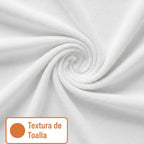 Leonora Protector Cubre Colchón De Toalla King Size Blanco Acabado De Toalla King