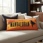 Almohada Providencia Super Jumbo The Mandalorian Doble Vista Naranja