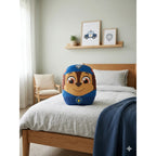 Almohada Providencia Abrazable De Paw Patrol Chase Suave Azul Acero