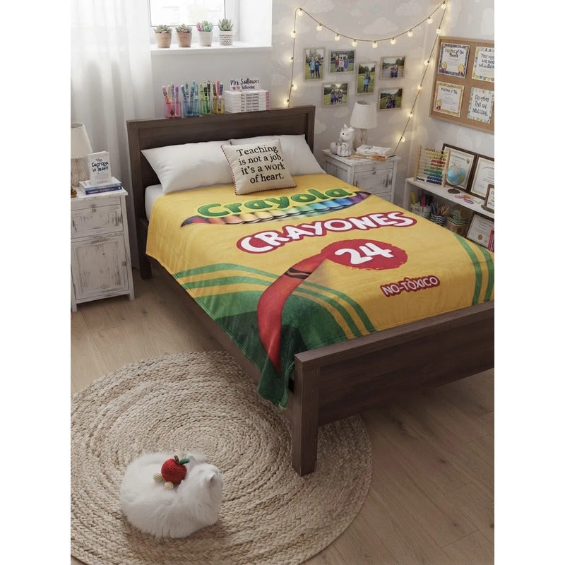 Cobija Providencia Extra Gruesa Matrimonial Crayola-crayones Crayola Crayones 780 G Amarillo