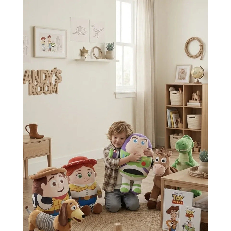 Almohada Providencia Abrazable Toy Story Woody Super Suave Marrón Claro
