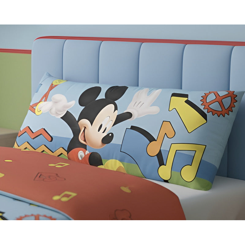 Almohada Providencia Super Jumbo Mickey Music Azul Claro