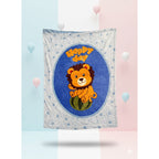 Cunero Leonora Tipo Borrega Calientito -bebé Tamaño Classic León Azul Azul